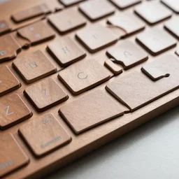 wood keyboard