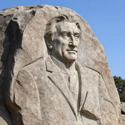 robert deniro carved from a stone mountain
