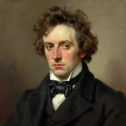 realistic painting of old frederic chopin at age 7 1, very realistic, beautiful, 1 / 4 headshot