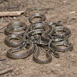 a swarm of snakes