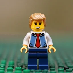 miniature Donald Trump Lego figure, macro, dslr photo