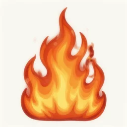 fire flames in leyendecker style, no people