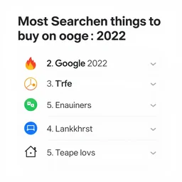 most searched things to buy on google 2022