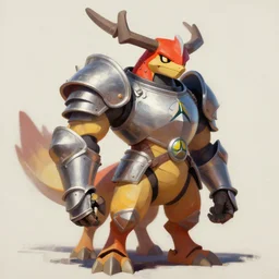 greg manchess portrait painting of fully armored chocobo as overwatch character, medium shot, asymmetrical, profile picture, organic painting, sunny day, matte painting, bold shapes, hard edges, street art, trending on artstation, by huang guangjian and gil elvgren and sachin teng
