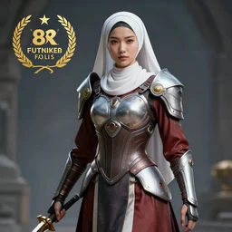 futuristic nun warrior, highly detailed, 8 k, hdr, smooth, sharp focus, high resolution, award - winning photo