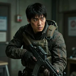 korean film still from korean adaptation of half-life 2