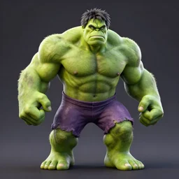 a pokemon looking like hulk, octane render.