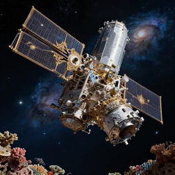 massive reef aquarium in space, james webb telescope, stars, galaxies trending on artstation, photorealistic, high resolution, 8 k, octane, hyper detailed, trending on deviantart insane details, intricate, elite, ornate, elegant trend, highly detailed and intricate, sharp focus, photography, unreal engine