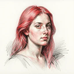 study of woman. sanguine on paper. red chalk. black chalk. sketch.. by peregrino, tintoretto, van dyke, peter paul rubens, jean baptiste greuze, giovanni battista piazzetta, fayum, diego velazquez, anders zorn, herbert james draper, trending on artstation, highly detailed, hyperrealism, hyper detail