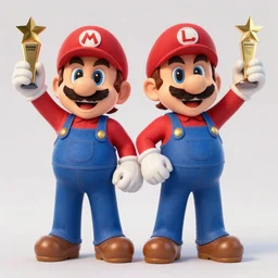 A still of Mario and Luigi as muppets, photo real, photographic, photograph, artstation, trending, award winning, epic lighting, featured