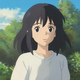 beautiful girl portrait by makoto shinkai