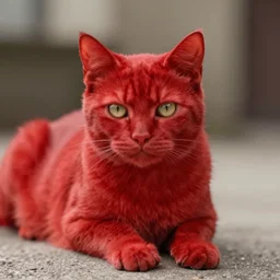 red cat, movie still, 8 k