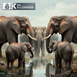 mirror elephants meeting, surrealism, by jeremy mann, by francoise nielly, highly detailed, epic, octane render, excellent composition, by wlop, 8 k, trending on artstation, cinematic lighting, masterpiece, behance contest winner, stunning, gorgeous, much wow