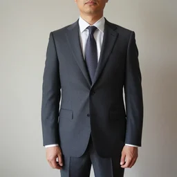 mature male in suit that is too small