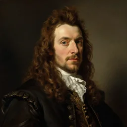 stylized portrait of disney gaston by rembrandt, high contrast, rembrandt lighting