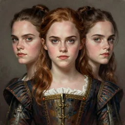 anya taylor - joy emma watson portrait, symmetrical front view, wearing 1 7 th century bodice, highly detailed, digital painting, artstation, concept art, sharp focus, illustration, art by aleksi briclot, raphael lacoste, magali villeneuve