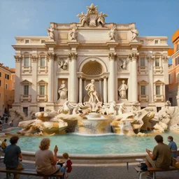 a beautiful painting of situation when in rome, do as the romans do, follow the local customs when you visit a foreign place, highly detailed, 8 k resolution, trending on artstation