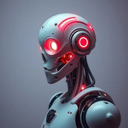 a robot with bright neon hydraulics, body made from porcelain and brass, pastel colors, 1 9 5 0 sci - fi, studio lighting, calm, ambient occlusion, octane render, daytoner, greg rutkowski, caravaggio
