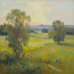 a beautiful painting of a landscape