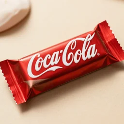coca cola themed chocolate bar, a chocolate bar made by coca cola.
