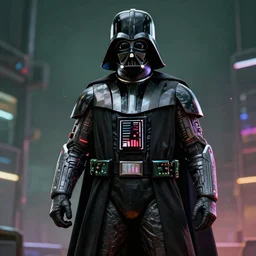 darth vader with augmentations cyberpunk 2 0 7 7 - n 9