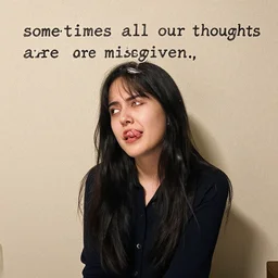 sometimes all of our thoughts are misgiven,,
