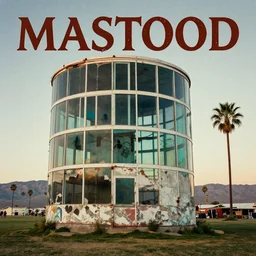 dilapidated Coachella as a Mastodon Album Art cover