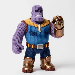 Thanos holding the Infinity Gauntlet, Amigurumi