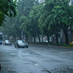 a big rain shower