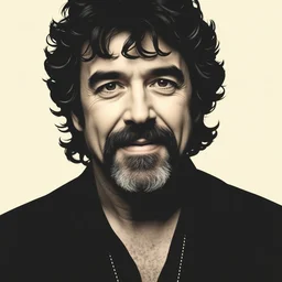 musician john oates face made with oats, face icon, stylized, minimalist, hyper realistic, simple background