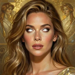 Portrait of Sofia Vergara, white glowing eyes, fantasy, extremely detailed, digital painting, artstation, concept art, smooth, sharp focus, illustration, stunning lighting, art by artgerm and greg rutkowski and alphonse mucha and simon stalenhag, realistic character concept, high fantasy, light atmosphere, golden ratio, cinematic lighting, hyperdetailed, high resolution, insanely detailed and intricate, artstation, Marc Simonetti, Greg Rutkowski, 8k