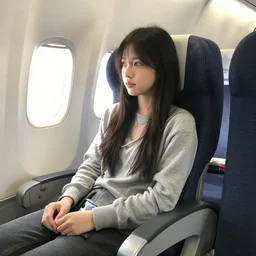pov sitting in cheap airline seat