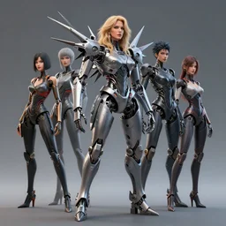 highly detailed barbara streisand with spikes, limbs by alex gray, android jones, karol bak, ayami kojima, artgerm, concept art, sharp angles, robot, 3 d, octane render, 8 k, unreal engine