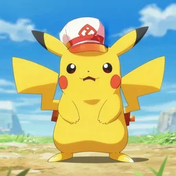trump as a pokemon trainer with a pikachu