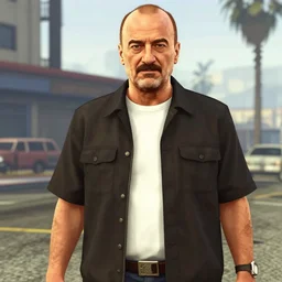 saul goodman in gta 5 ( 2 0 1 3 ), in game footage, playstation 4, screencap