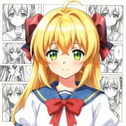 full headshot portrait of Cirno from Touhou, drawn by WLOP, by Avetetsuya Studios, attractive character, colored sketch anime manga panel, Cirno from Touhou, trending on artstation