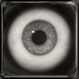 tintype photo of eyeballs