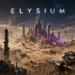 a film still from elysium by ian mcque, a dusty sprawling industrial planet, city, vibrant, 5 0 mm lens, video game environment design, behance hd, studio, evening, night time, dramatic lighting, cinematic, global illumination, trending on artstation, bloom