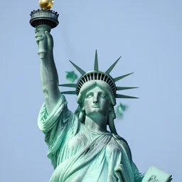 the statue of liberty as off a real person