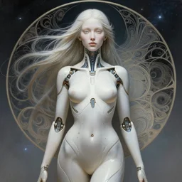 extremely beautiful cyberpunk cyborg goddess. intricate, elegant, highly detailed, extremely lifelike photorealistic digital painting, artstation. steichen, gaston bussiere, tom bagshaw, cyberpunk alphonse mucha. elegant minimalism. anatomically correct. sharp focus. surreal lush cosmic hallucination
