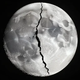 cctv footage of the moon cracking in half