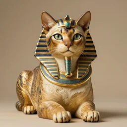Egyptian sphinx cat bear hybrid photo, award-winning animal photography