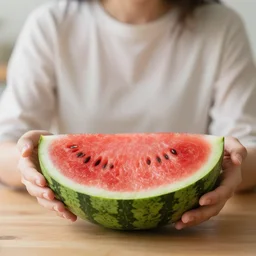 a pereson made of a watermelon