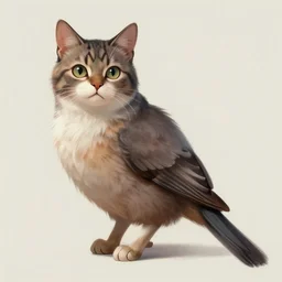 cat bird [ hybrid ]. digital painting, detailed, 8 k, trending on artstation, smooth, sharp focus artwork by mark arian, artgerm, mark keathley, greg rutkowski