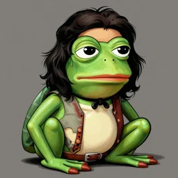 che guevara as a rare pepe the frog from 4 chan ( high detailed art, great quality )