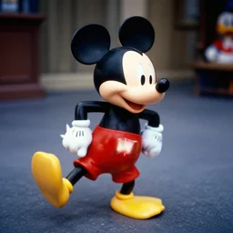 a still of mickey mouse mutating into donald duck ektachrome e 1 0 0 3 5 mm high detail photograph