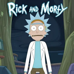 promotional poster for a female version of rick and morty