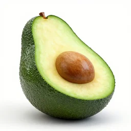 an armchair in the shape of an avocado, realistic