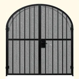iron arc gate door texture, cartoon art style, 2 d texture
