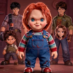 the notorious b. i. g. as chucky doll, animation pixar style, shaded lighting poster by magali villeneuve, artgerm, jeremy lipkin and michael garmash, rob rey and kentaro miura style, trending on art station